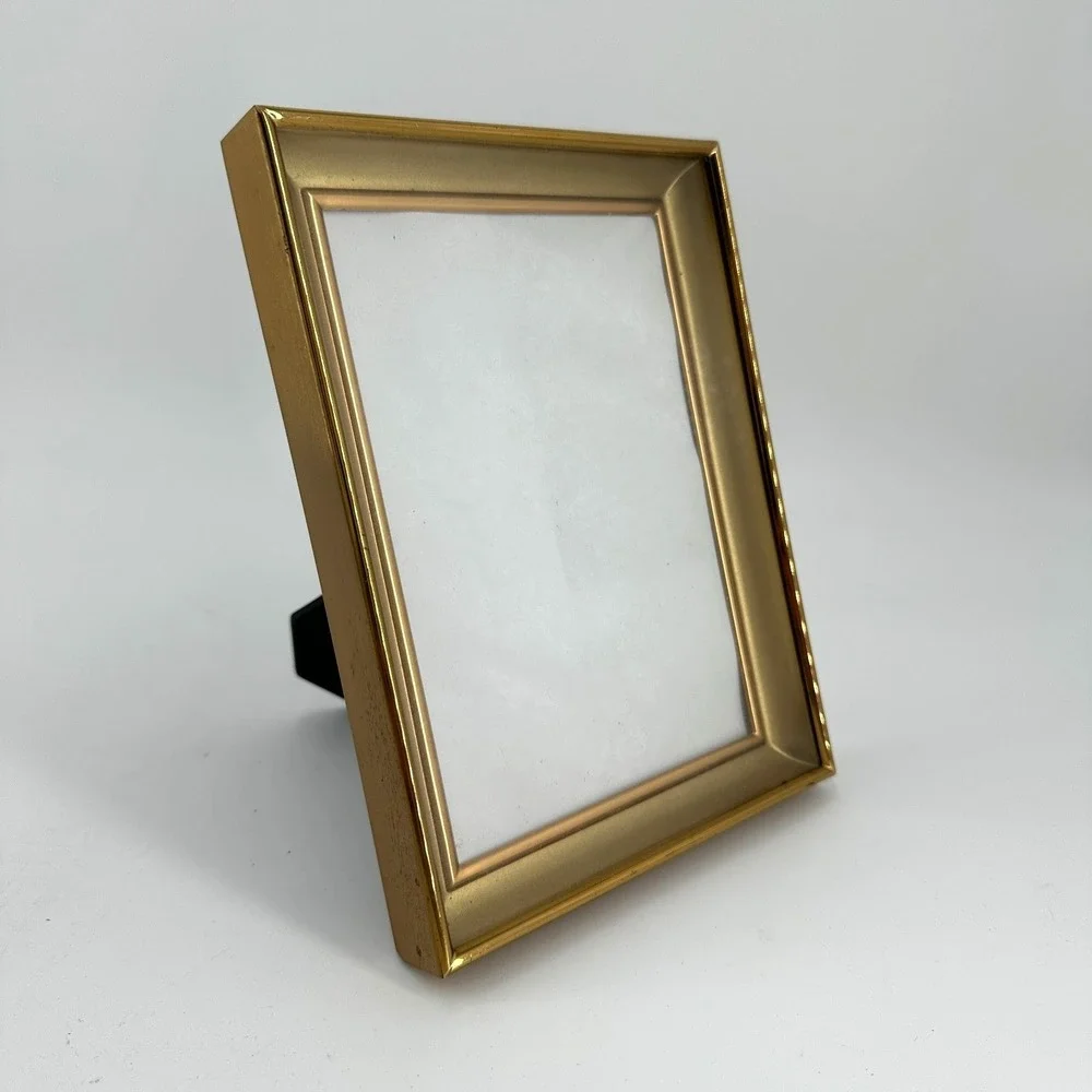 Vintage Gold Metal Brass Picture Frame‎ 5x7 - Tabletop Display MCM